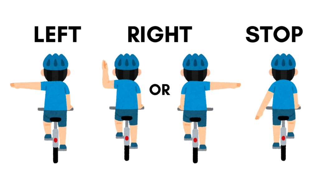 Bicycle hand signals