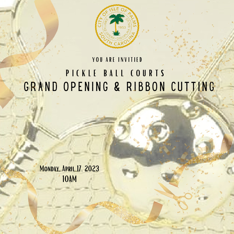 Isle of Palms to Hold Grand Opening of Pickleball Courts
