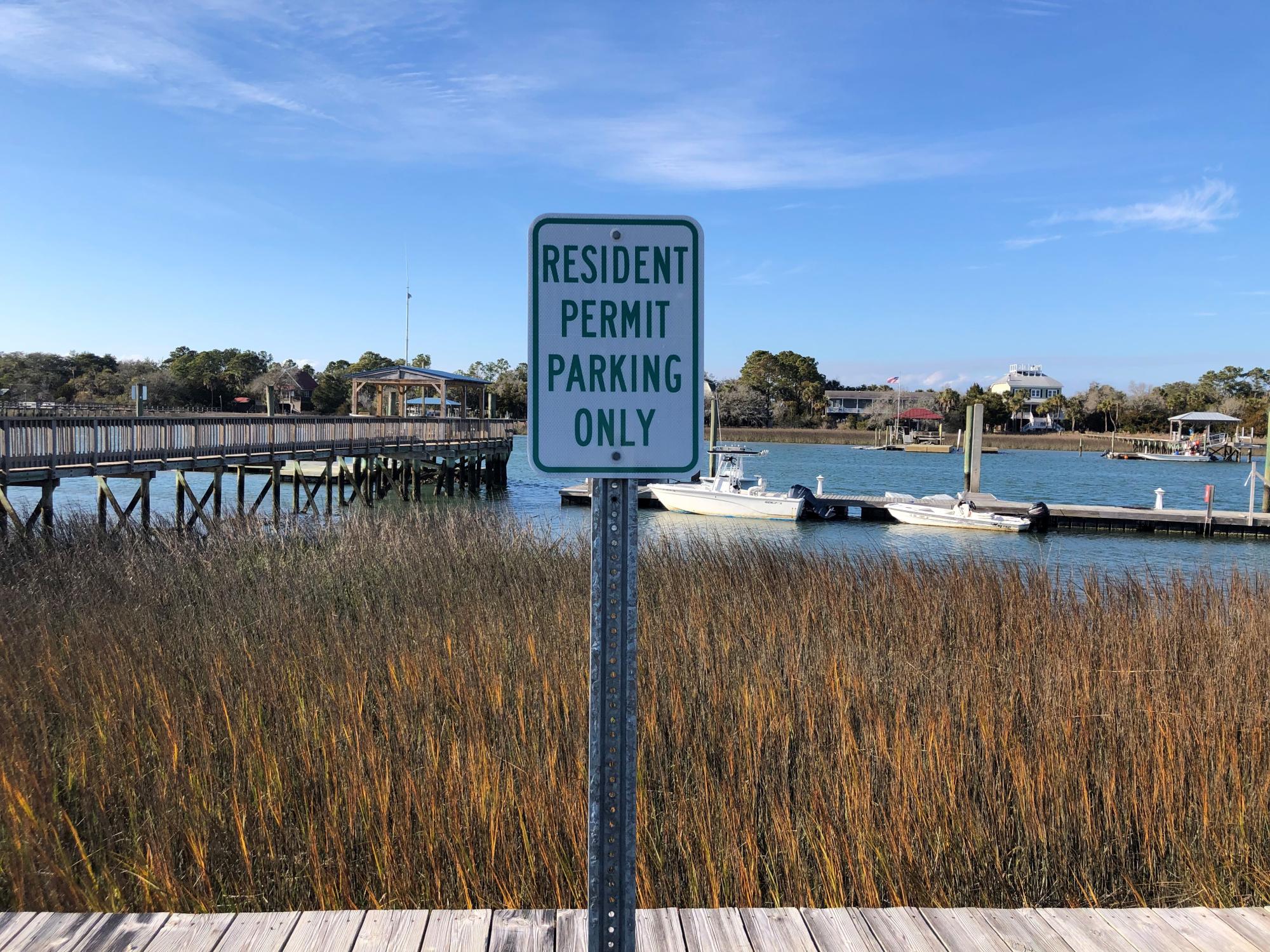 Resident Only Parking at IOP Marina